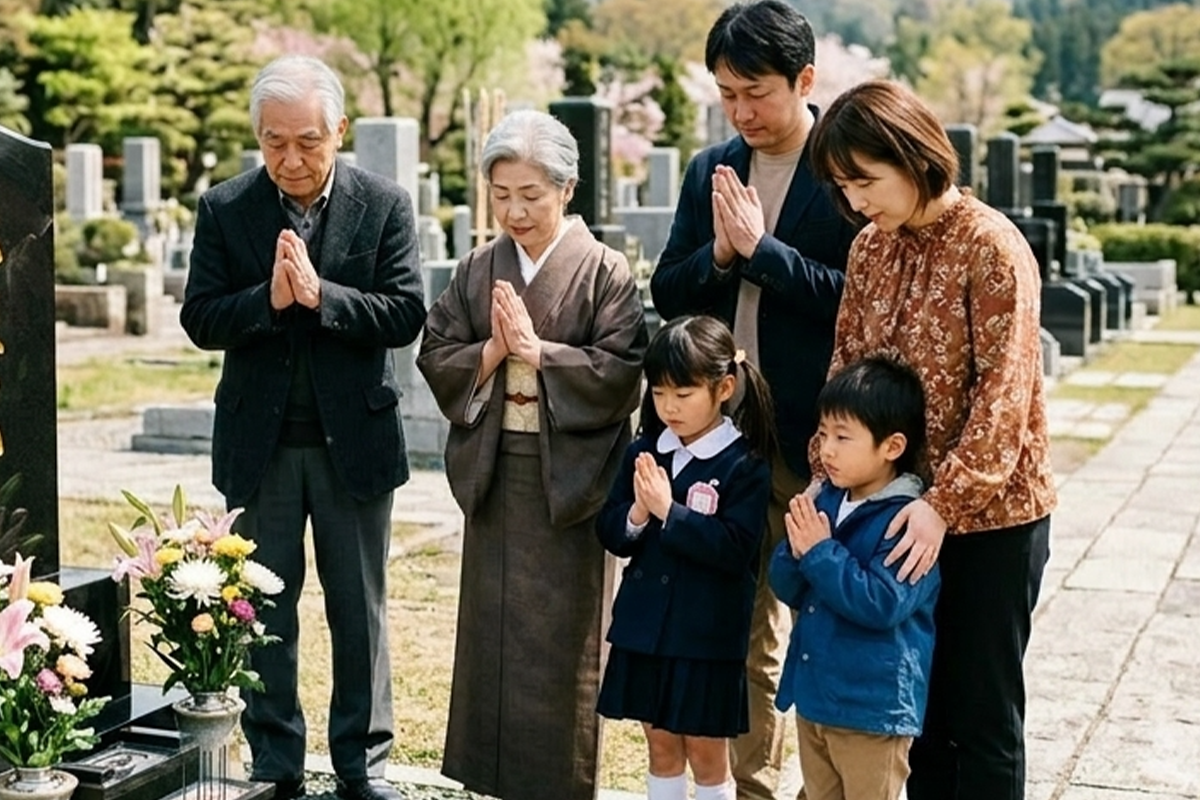 新しいお墓の据え付け